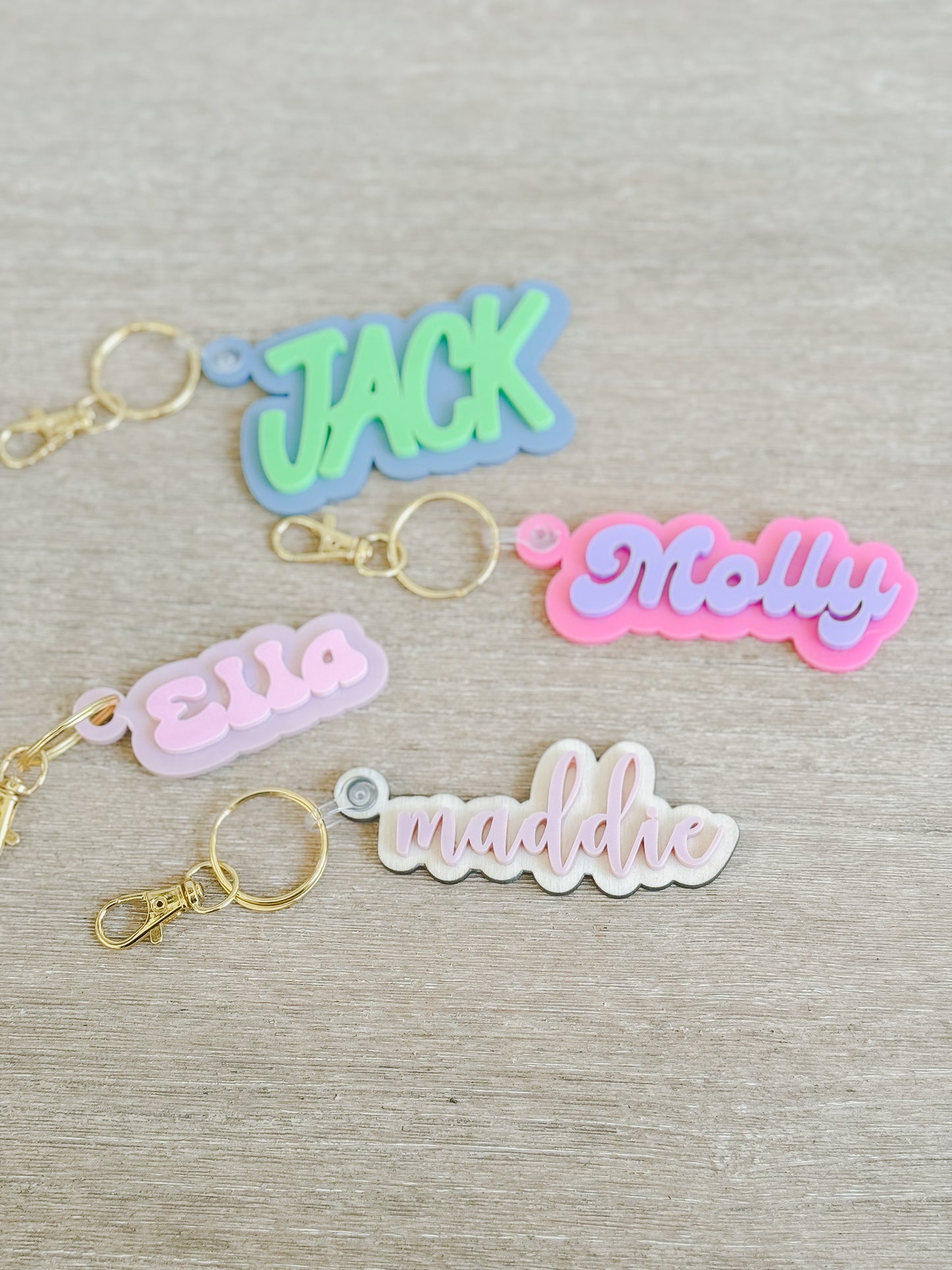 Acrylic Name Keychain