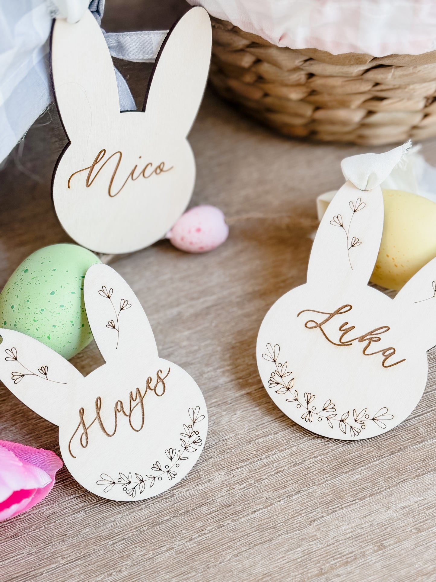 Easter Basket Tag Engraving