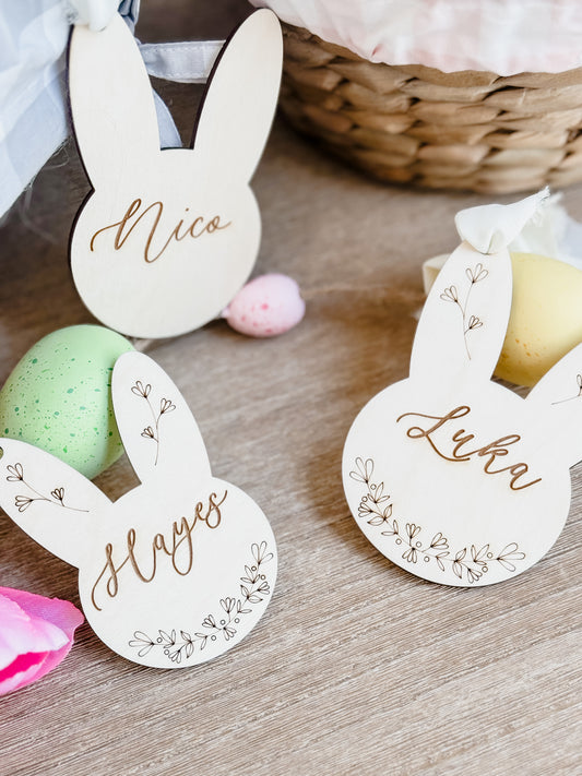 Easter Basket Tag Engraving