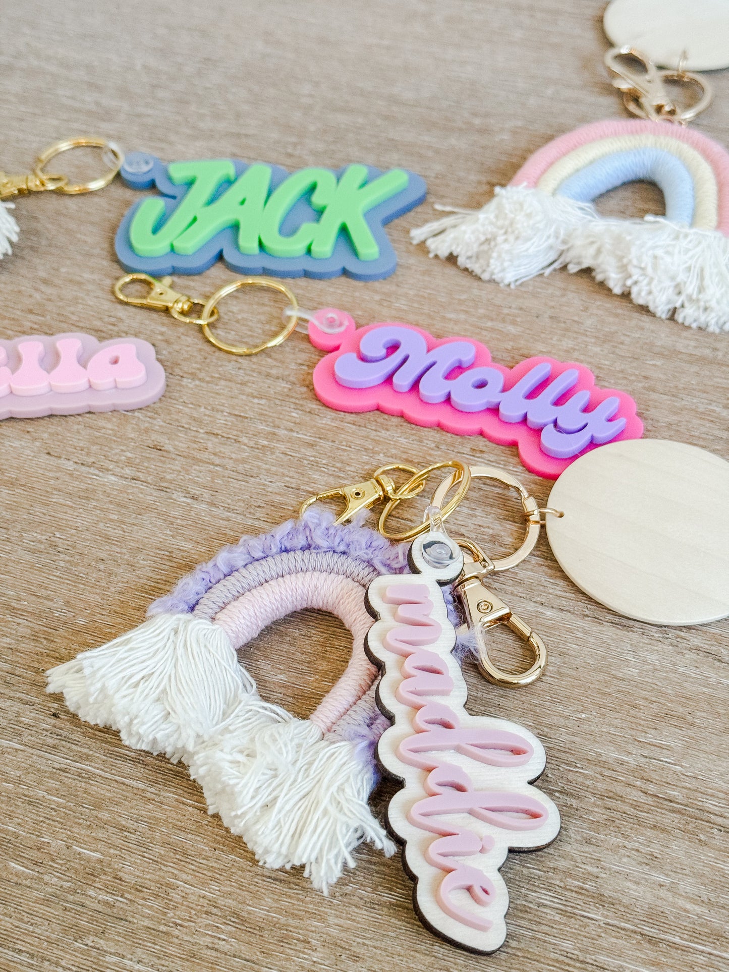 Acrylic Name Keychain