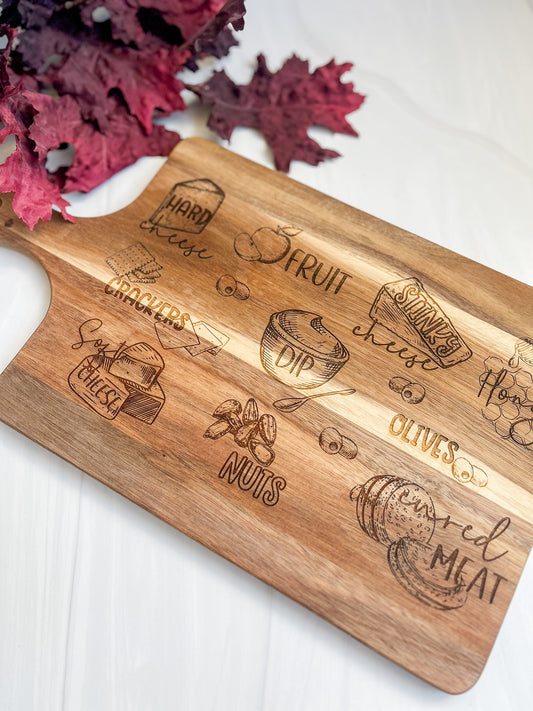 Charcuterie Engraved Board
