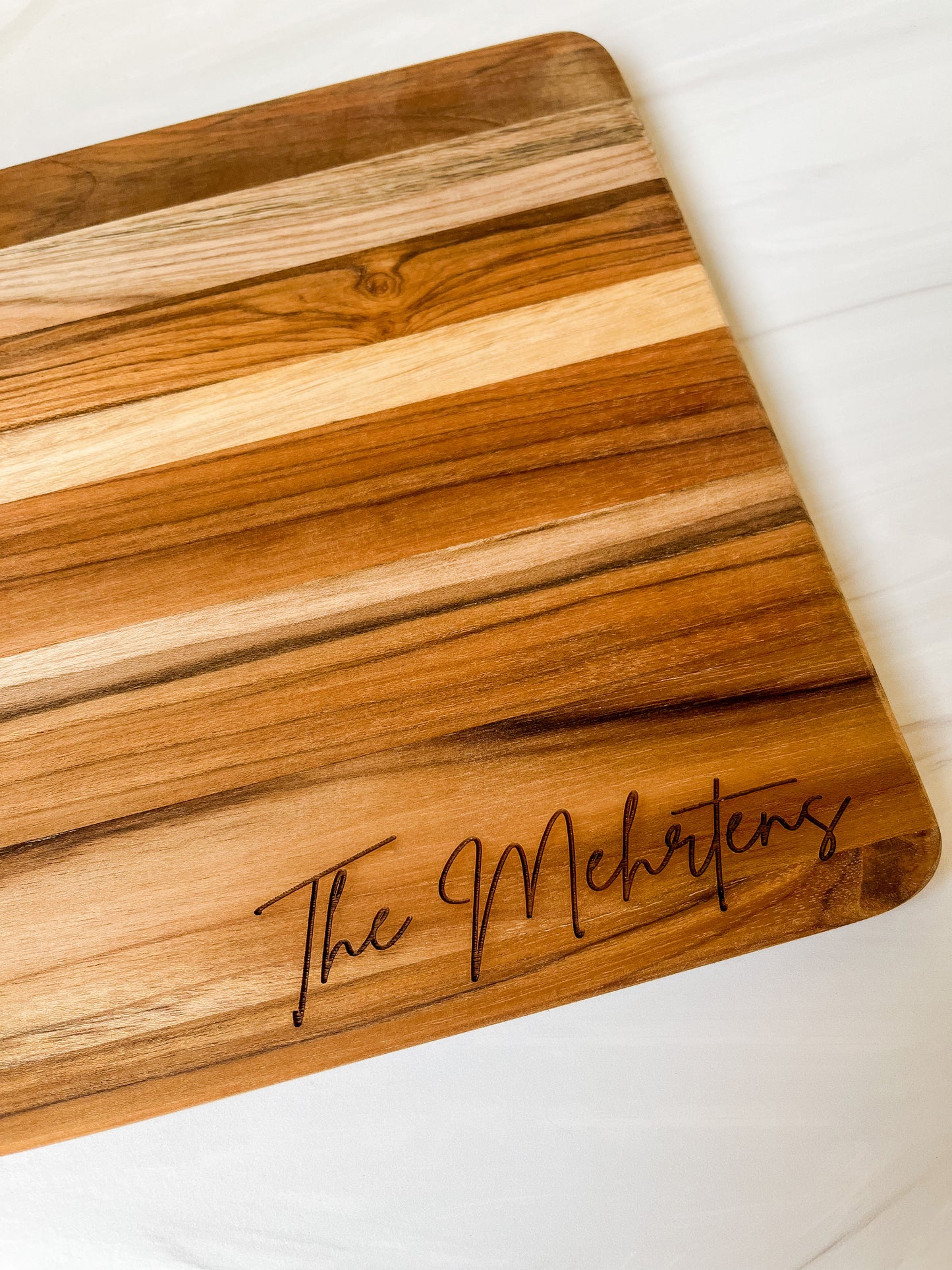 Custom Teakwood Cutting Board