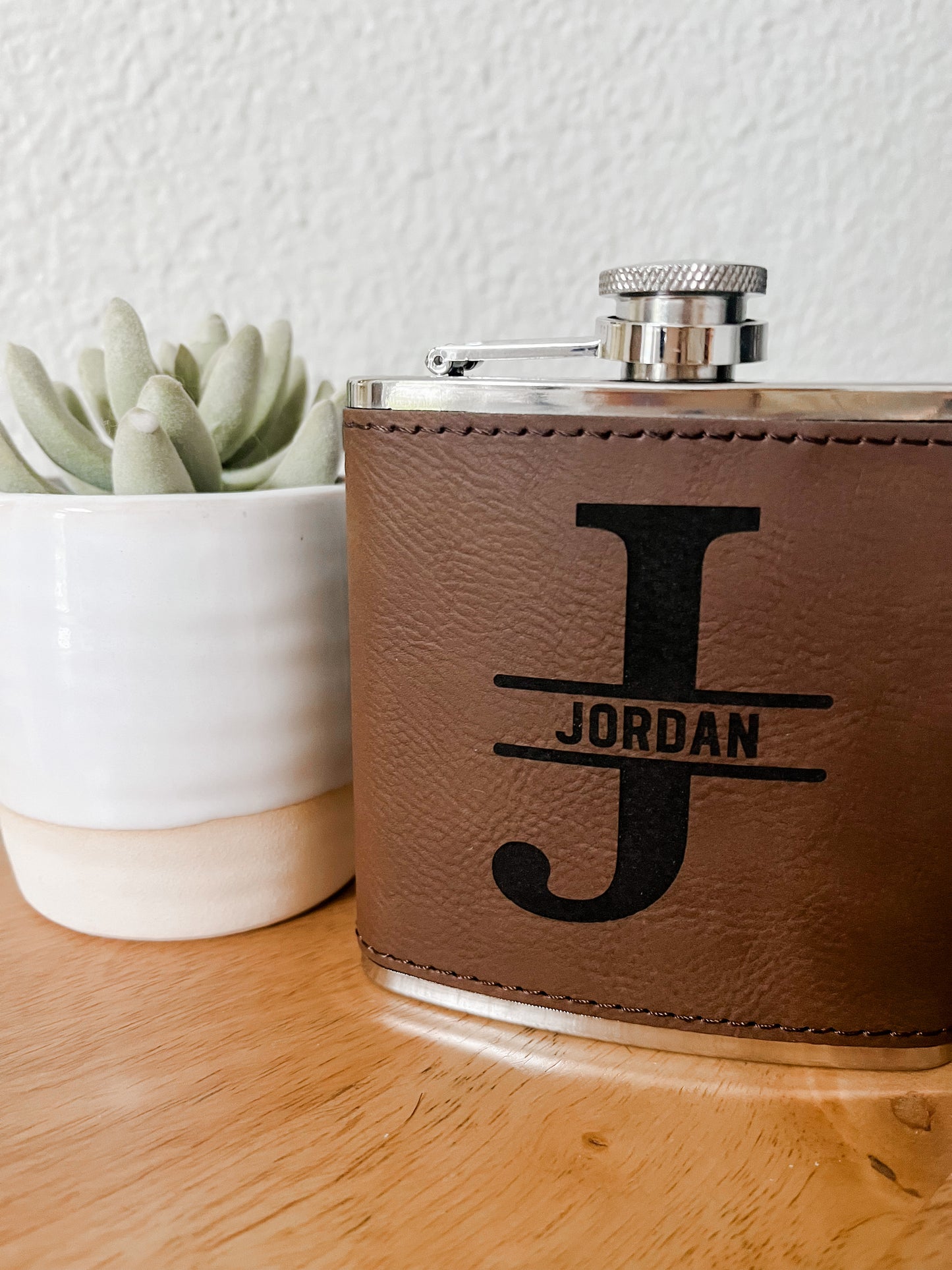 Custom Leather Flask