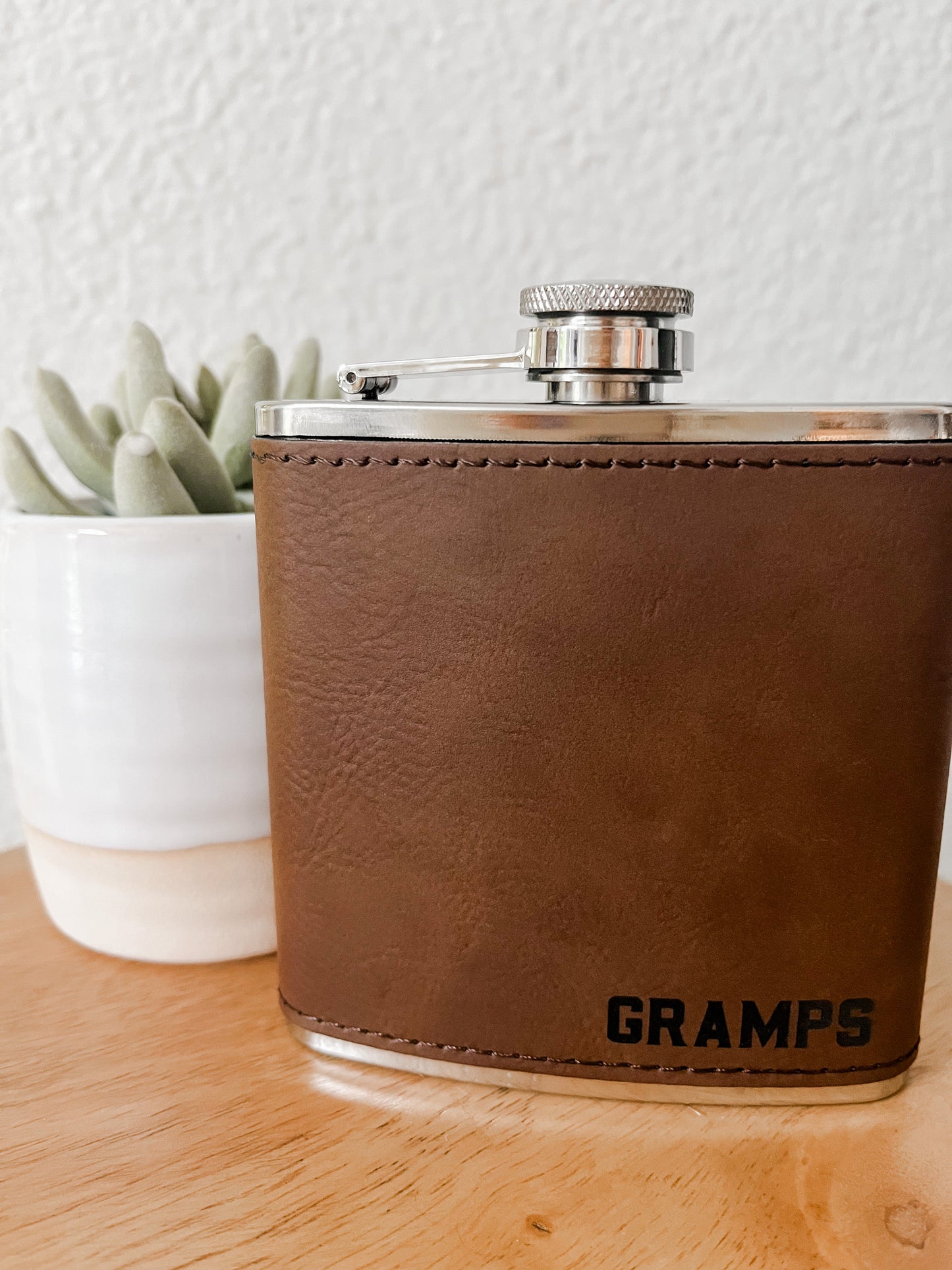 Custom Leather Flask